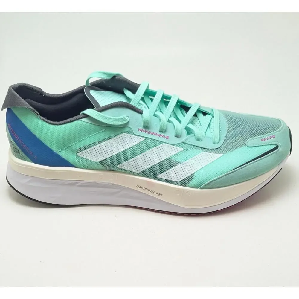 NWOB Mens Adidas Adizero‎ Boston 11 “Pulse Mint” Running Shoes GV9064 Size 13